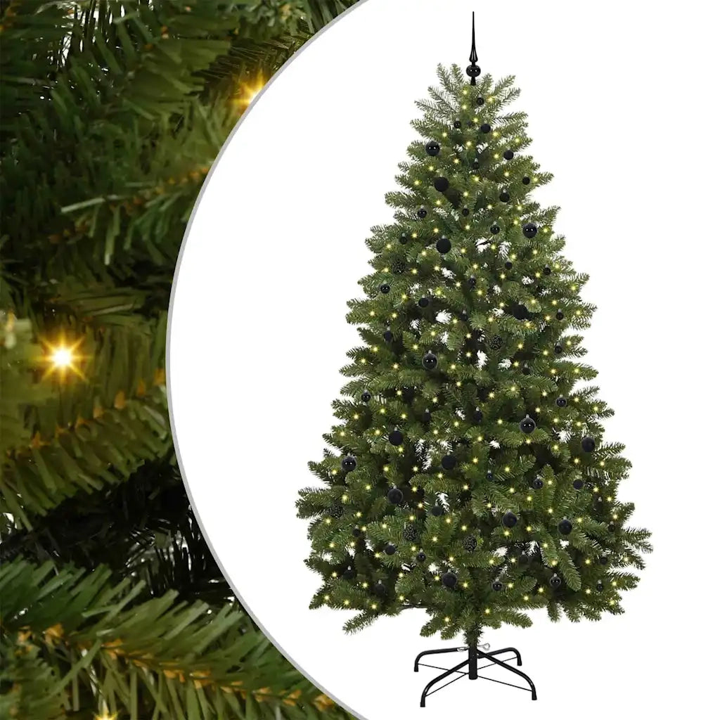 Albero di Natale artificiale 270 cm 300 LED Bianco caldo Verde 3395713