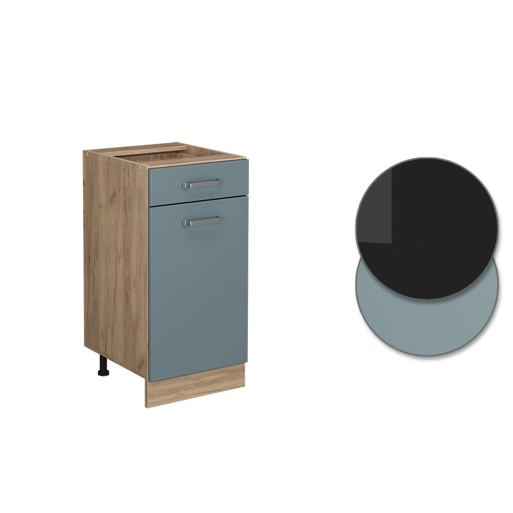 Vicco Mobiletto base per cucina Grigio-blu 40 cm senza piano di lavoro