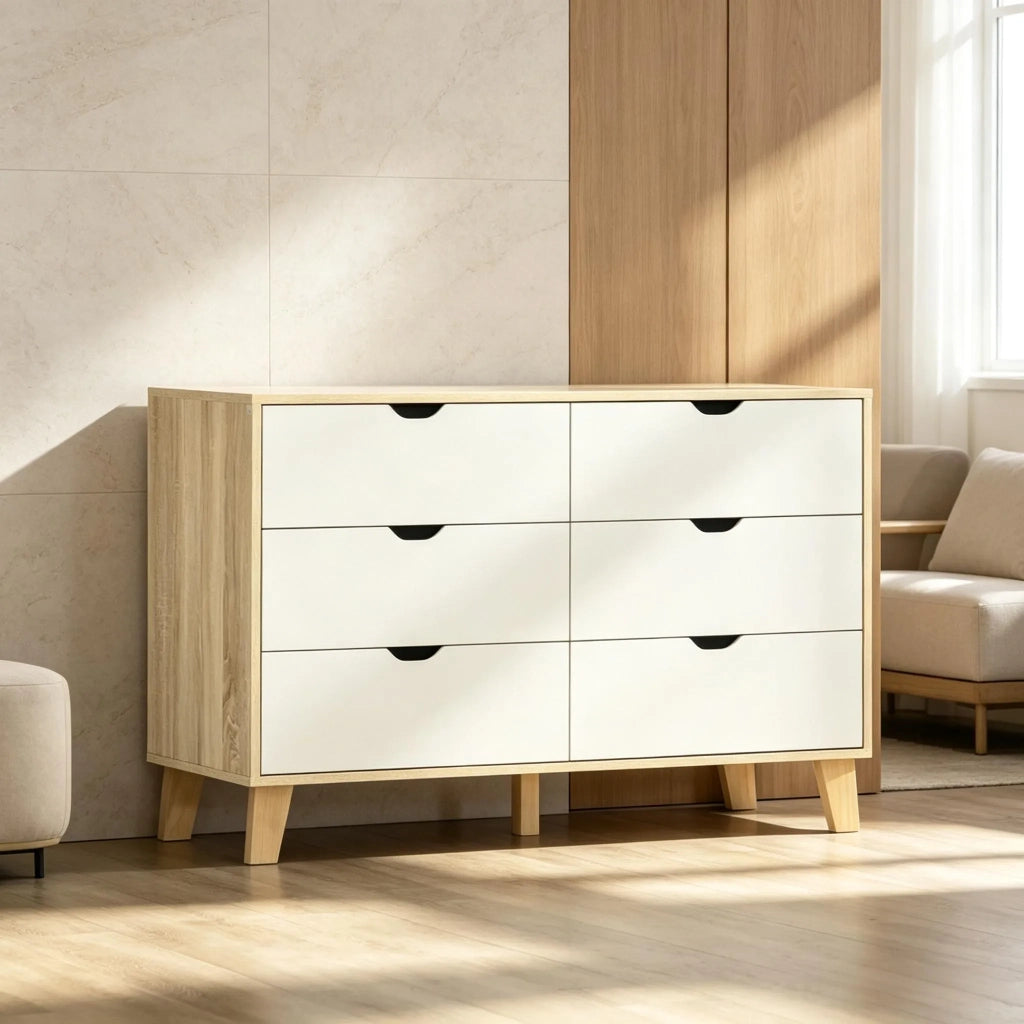 Comò con contenitore, pratico armadio-comò e versatile credenza (solo 1 comò con contenitore)