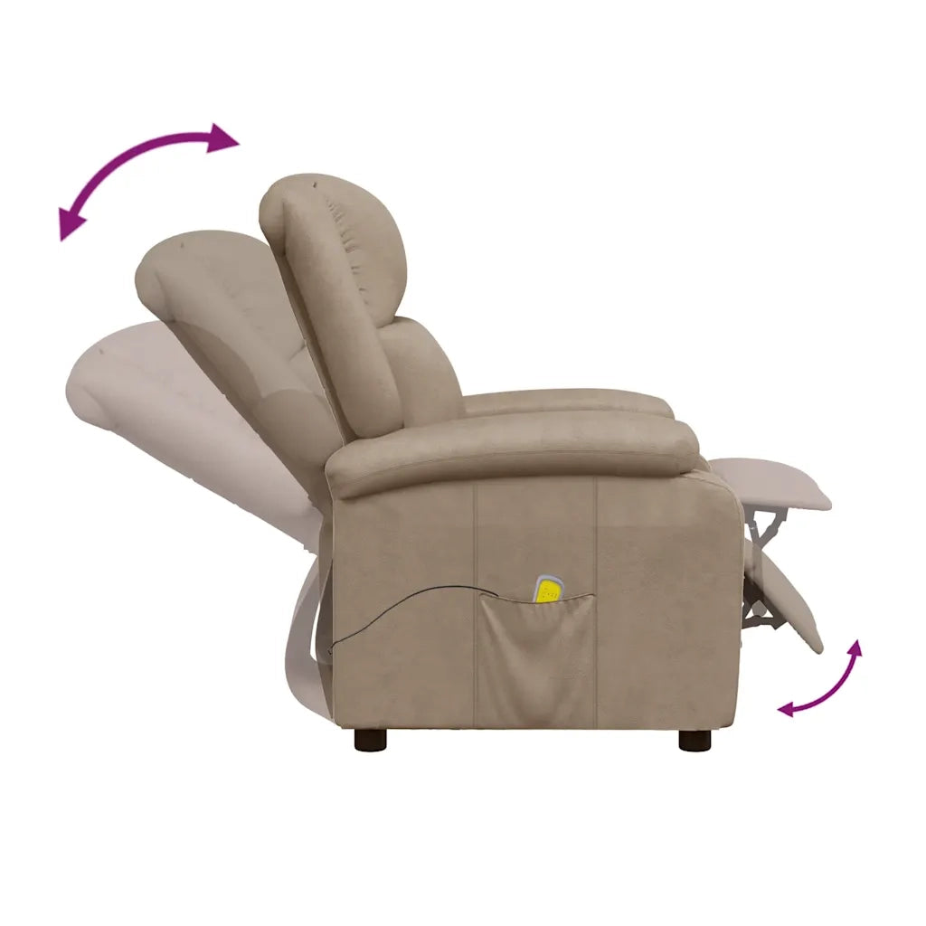 Poltrona Massaggiante Cappuccino in Similpelle 340168