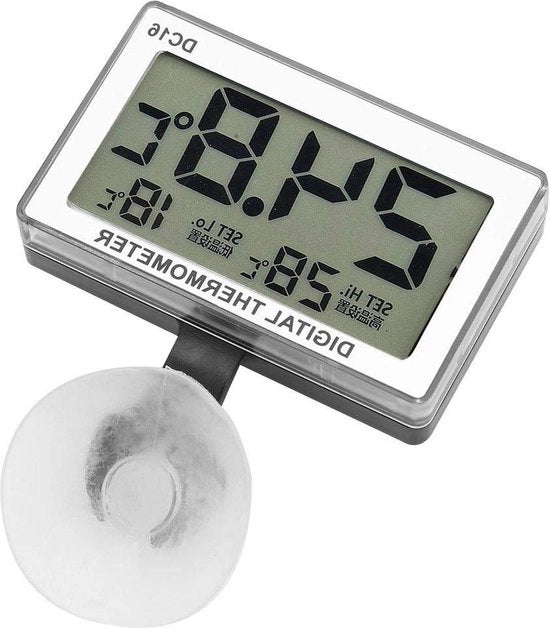 Termometro digitale LCD acquario resistente all'acqua con morsetto