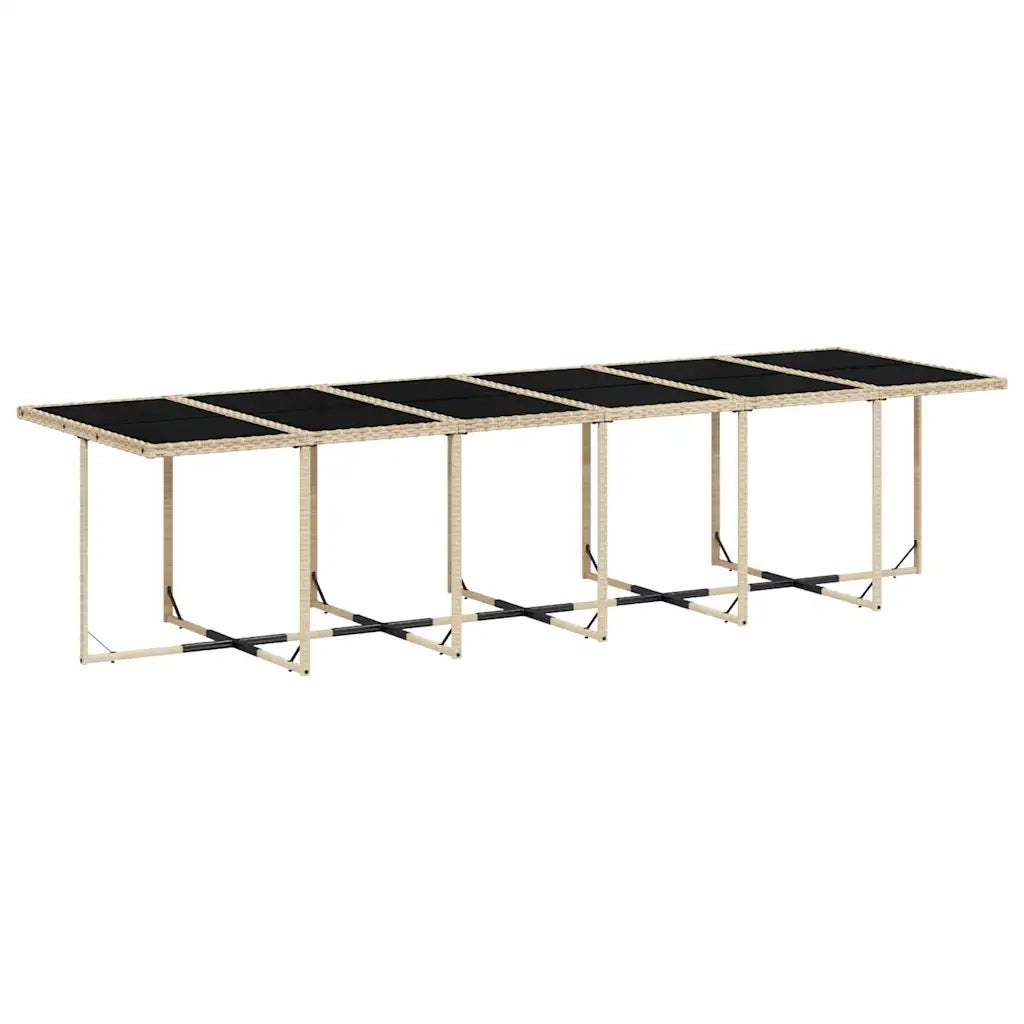 Set Pranzo da Giardino 17 pz con Cuscini Beige Misto Polyrattan 3277835