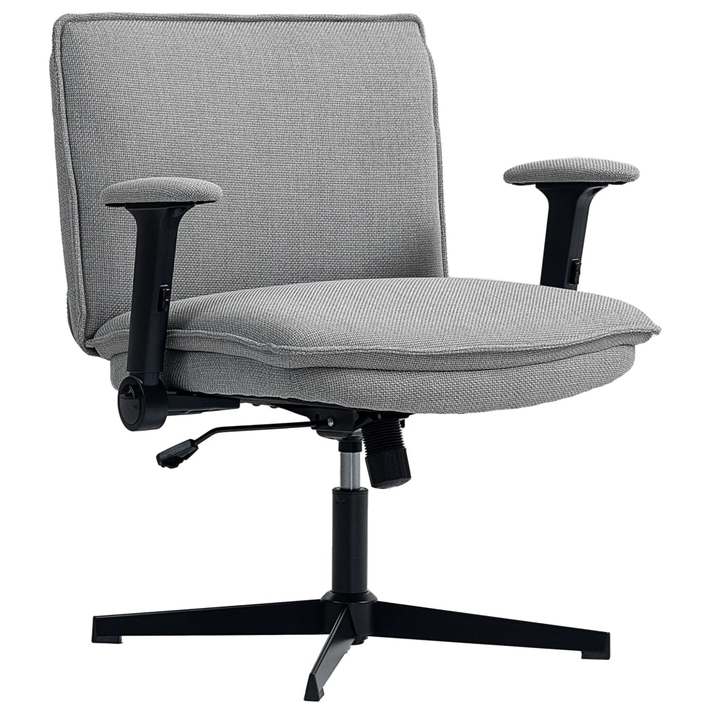 Sedia da Ufficio con Braccioli Regolabili e Schienale Grigio ¨C Minimal ¨C 60x60x110 cm