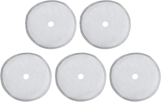 Filtro per Cafè in Pressione - Filtro a Maglia 80 - 5 pezzi - per Residuo di Pressione a Cafè - Grande - 1000ml.