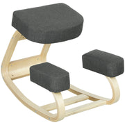 Sgabello ergonomico in legno di betulla ¨C zephmum ¨C grigio scuro