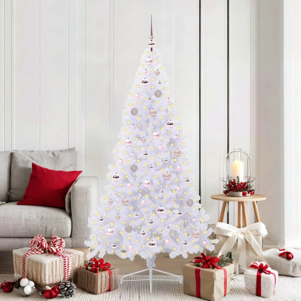 Albero di Natale artificiale Bianco 180 cm PVC e Acciaio 3426814