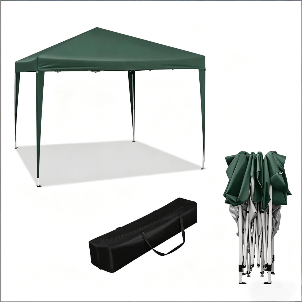 GAZEBO 3x3 m Regolabile Verde