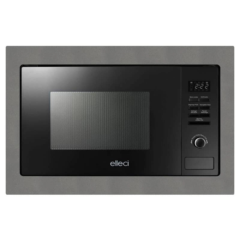 Forno Microonde da incasso elleci Plano MW Metaltek 73 Grigio Titanium FMSP28173WS