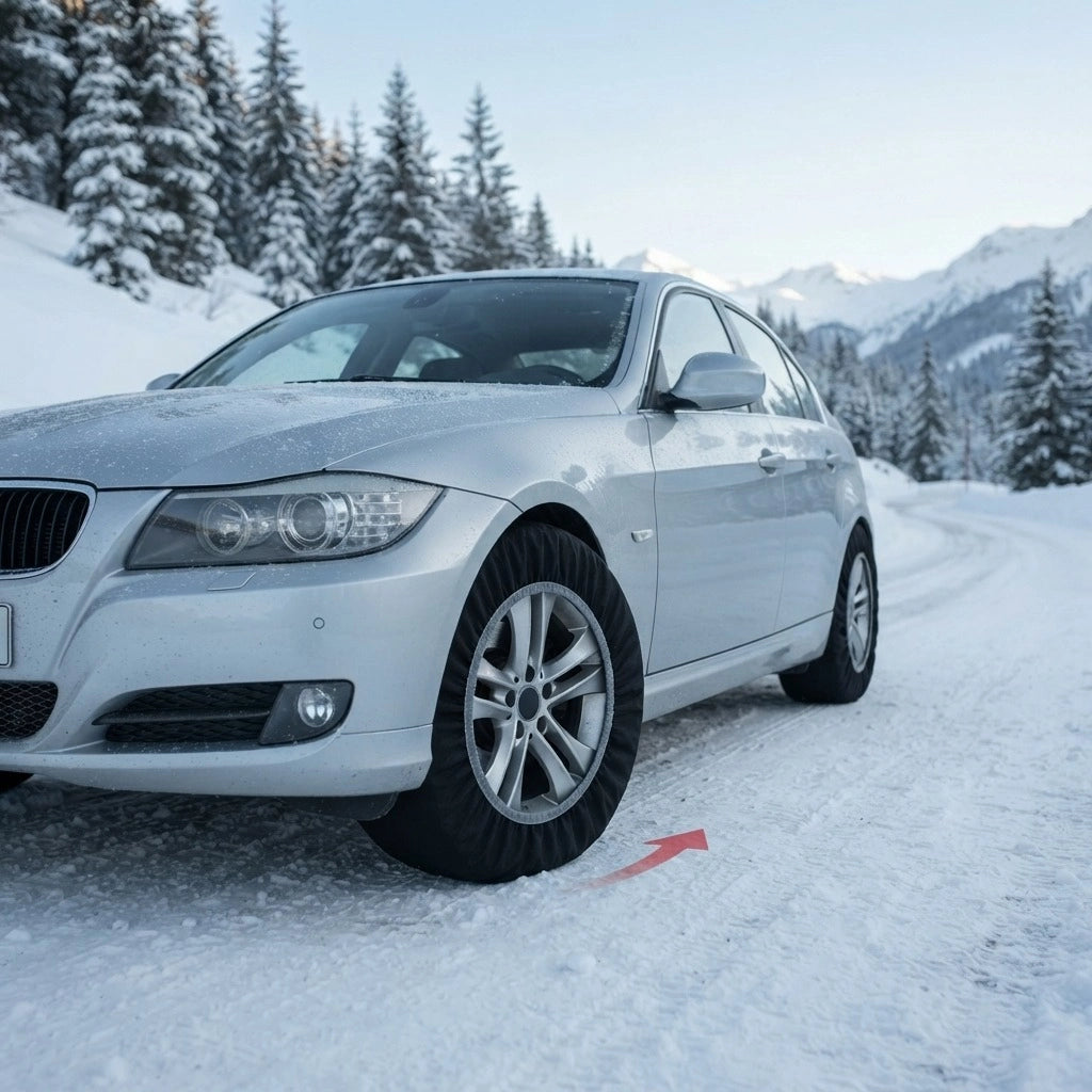 Calze da Neve per Auto ad Alta Resistenza Omologate | Per Neve e Ghiaccio L