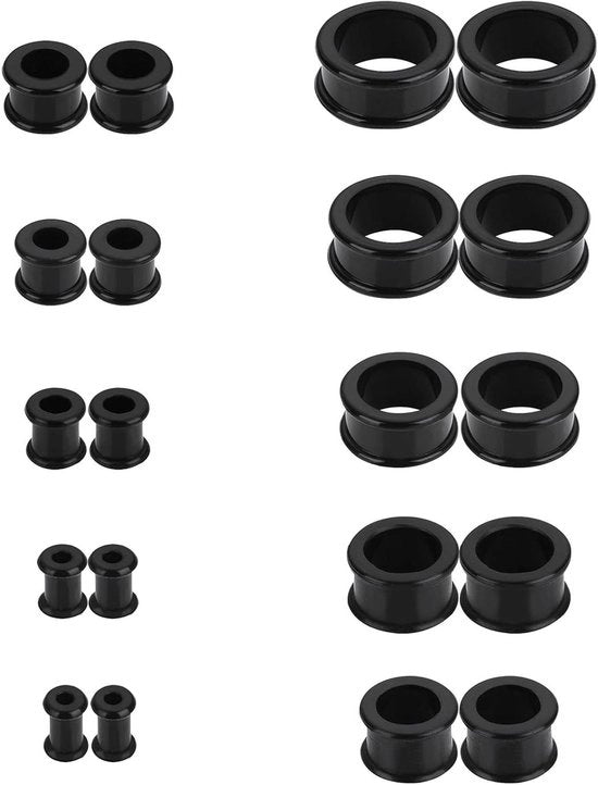 Kit di espansioni per orecchini in silicone - Tunnel per orecchini espandibili per uomo e donna - 20 pezzi - 4/5/6/8/10/12/14/16/18/20mm