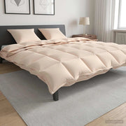 Piumone 200 x 240 cm Tutte le stagioni Fibra di Kapok Beige 42041916