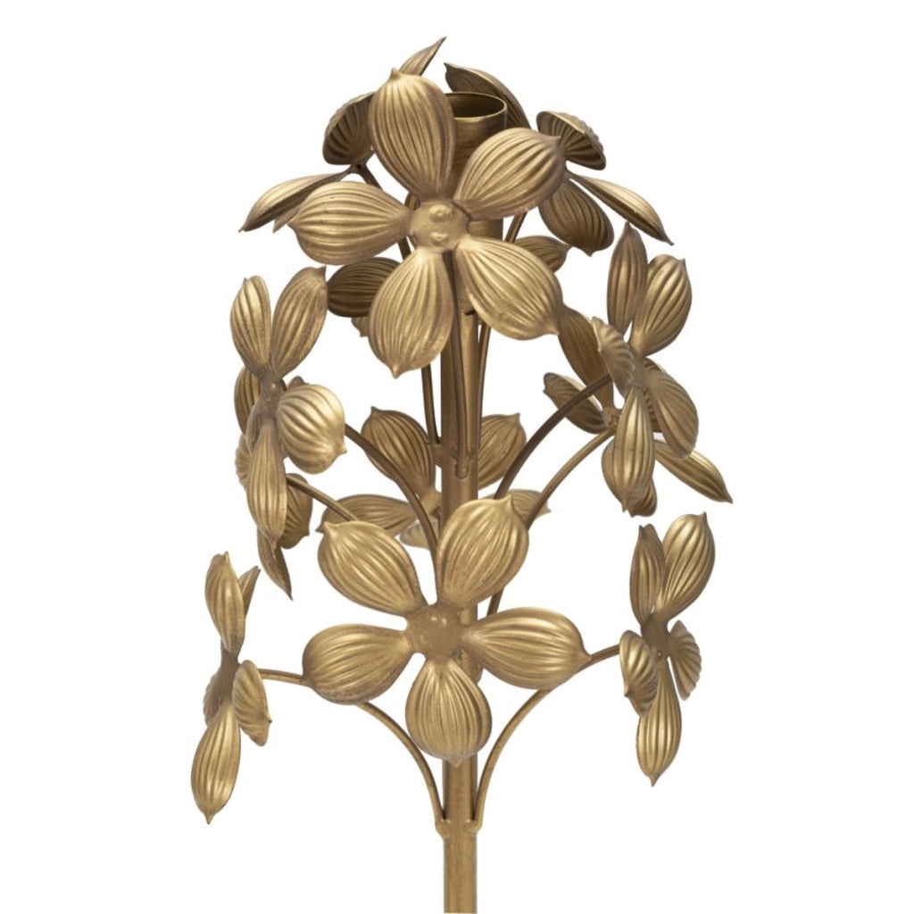 Portacandela VKH336, Oro, Metallo, 17x17x93 cm