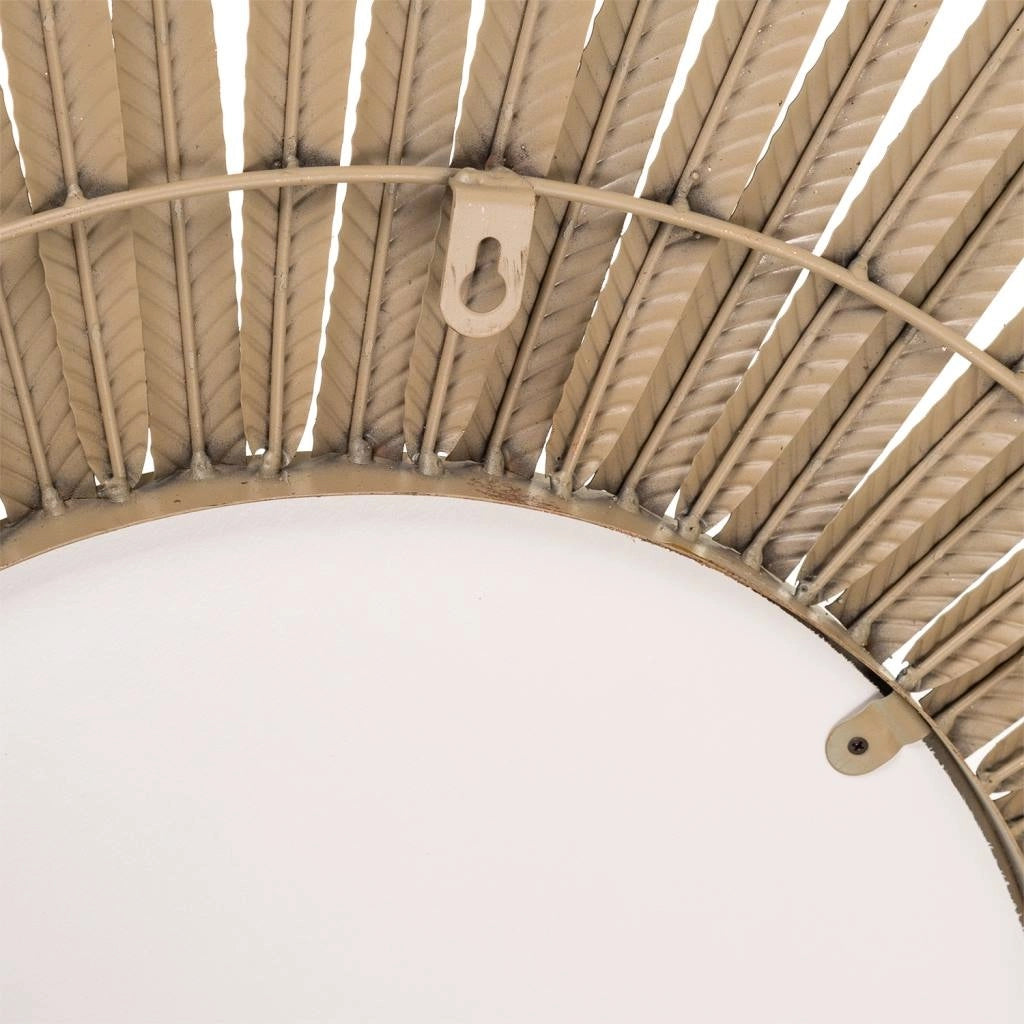 Specchio in metallo dorato 92x3x92h