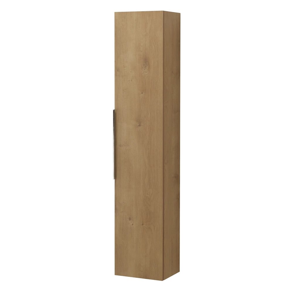 Colonna bagno sospesa 150 cm rovere con anta soft close Elva