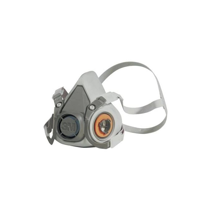 3M 7000146847 Serie 6000 6200 Semimaschera Riutilizzabile Taglia M Doppio Filtro Baionetta EN 140 Protezione Gas Vapori Particolato
