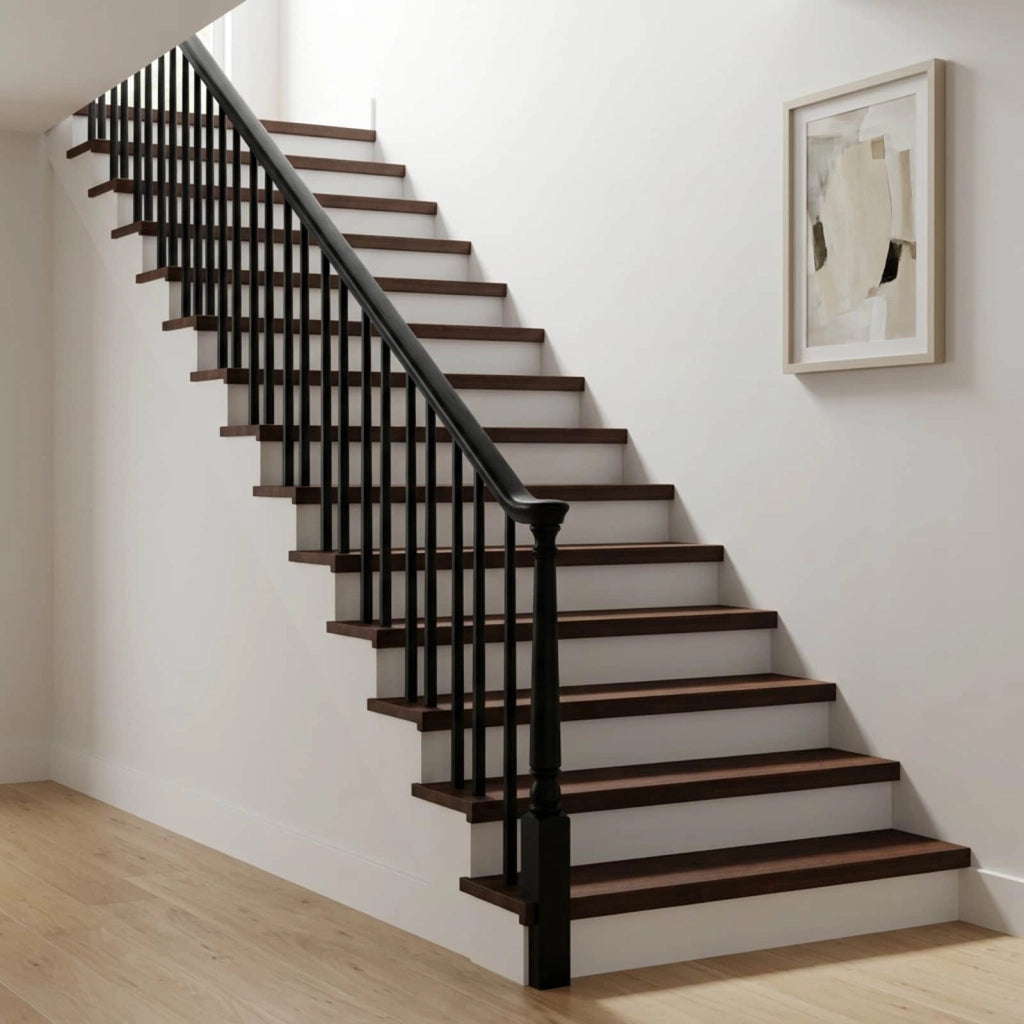 Tappeti per scale 4 pz 80 x 30 x 2 cm Marrone Scuro 3446239