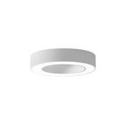 Lampada a soffitto FLOR P/P - 30W LED integrato 3000K, Dimmerabile a taglio di fase, Alluminio satinato bianco, Diffusore in metacrilato - Gealuce