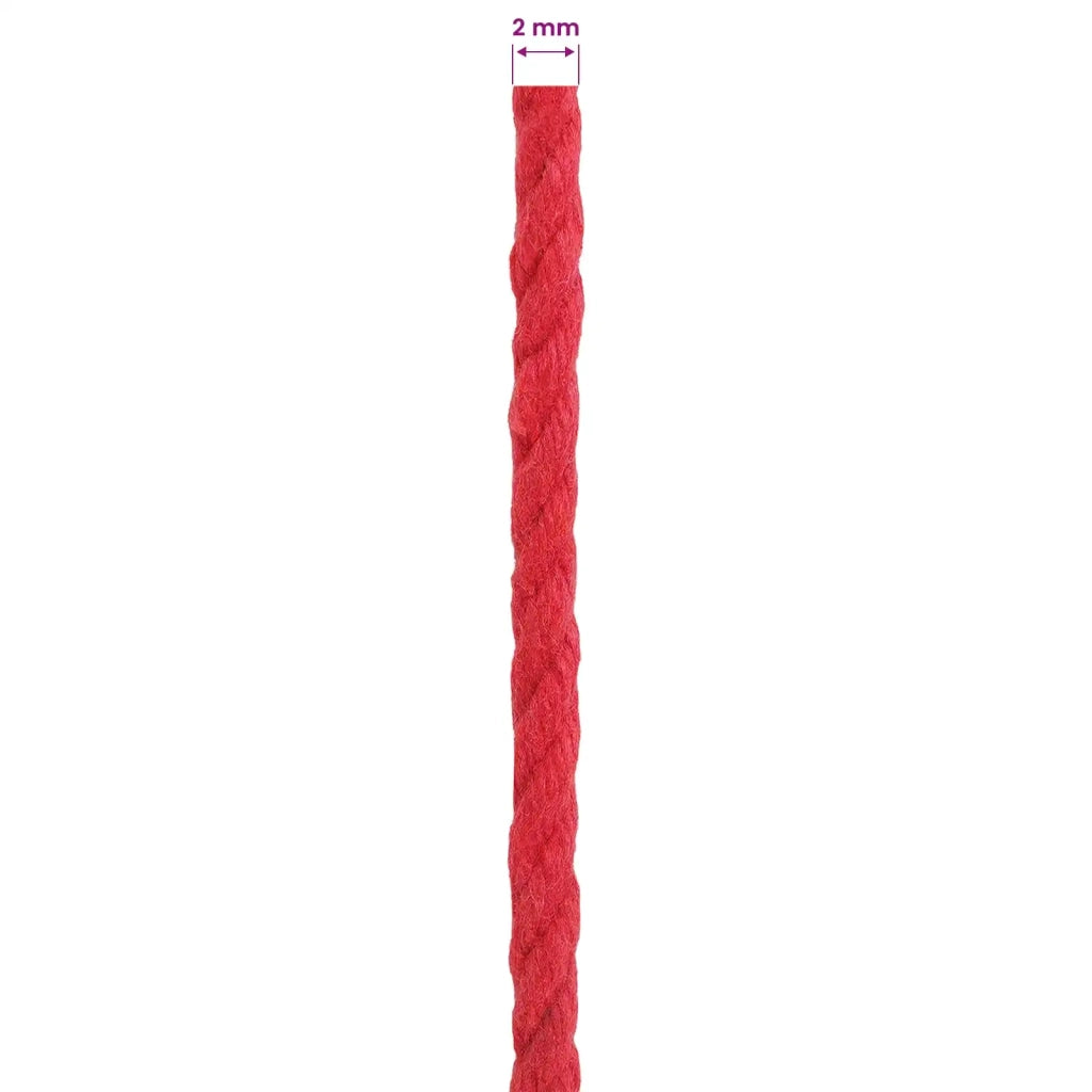 Corda | Fune 2 pz Rosso Cotone