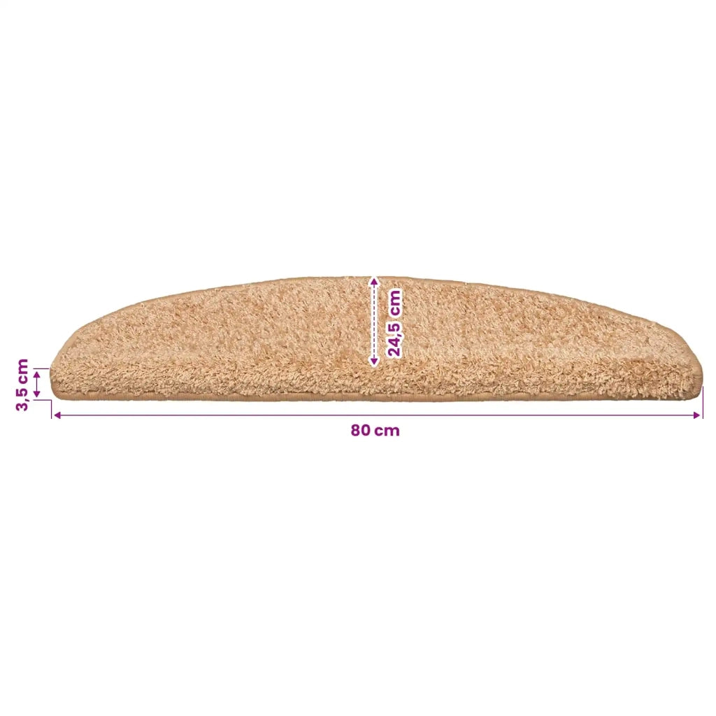 Tappetini per scale autoadesivi 15 pcs Oro 80 x 24,5 x 3,5 cm 42038660