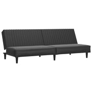 Divano letto | Sof¨¤ letto | Letto singolo a 2 Posti Nero in Similpelle
