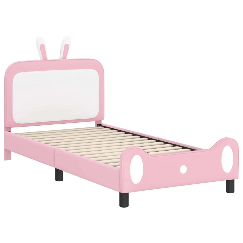 Struttura letto bambini con testata-Giroletto per bambini Rosa 90 x 200 cm PU 134292