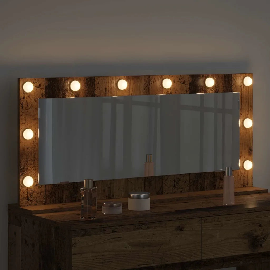 Specchio da Vanit¨¤ Rettangolare Legno vecchio 100 x 45 x 18 cm