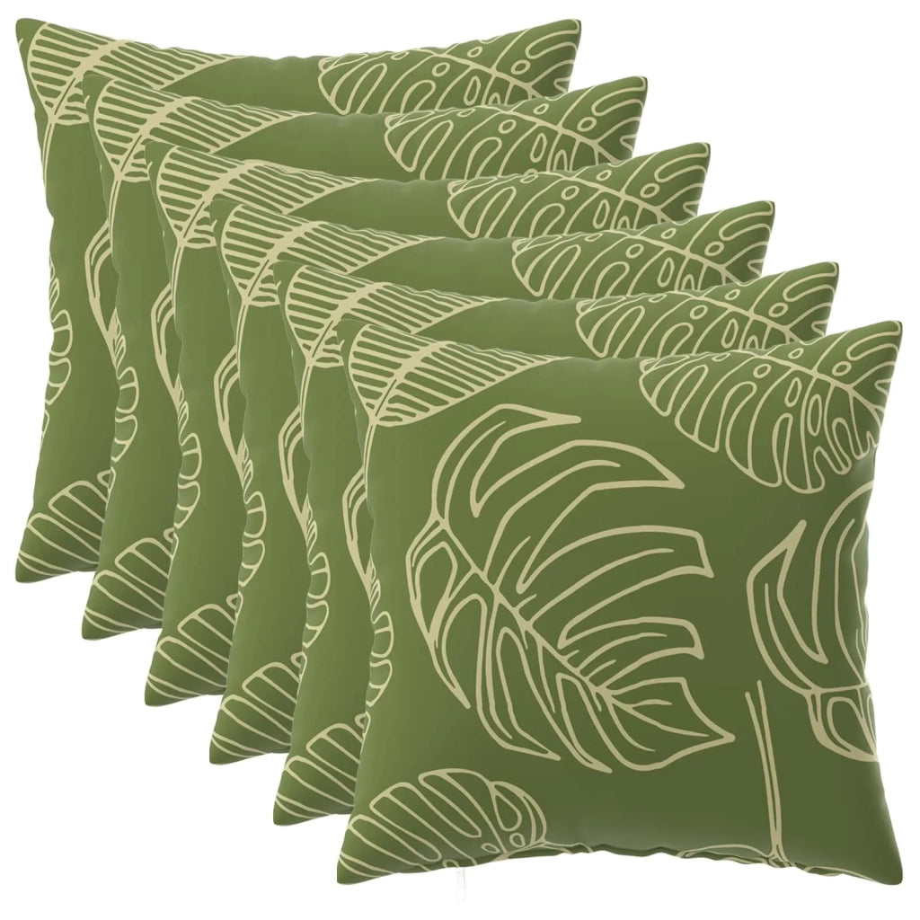 Cuscino con cuscino HEERLEN 6 pz Design a foglia Poliestere 924719
