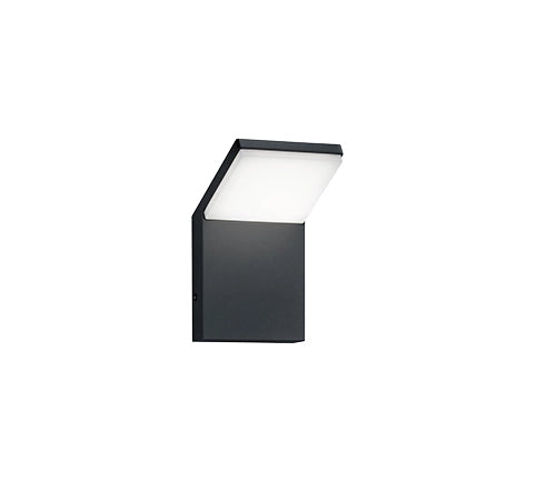 Applique Led Parete Esterno Sensore Movimento 16 cm Antracite Pearl GD Trio