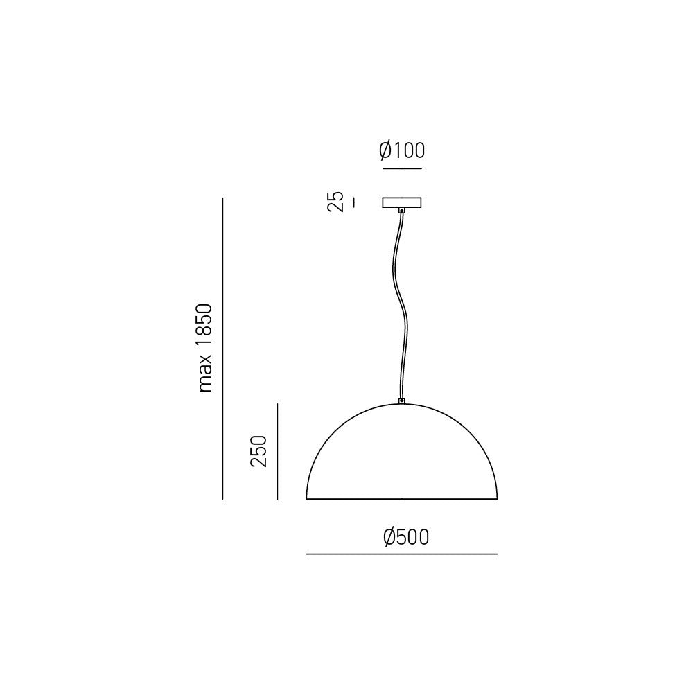 Lampada a Sospensione Bonella S/P - Design Moderno in Alluminio Finitura Ottone, Attacco E27, Installazione Interna - Gealuce