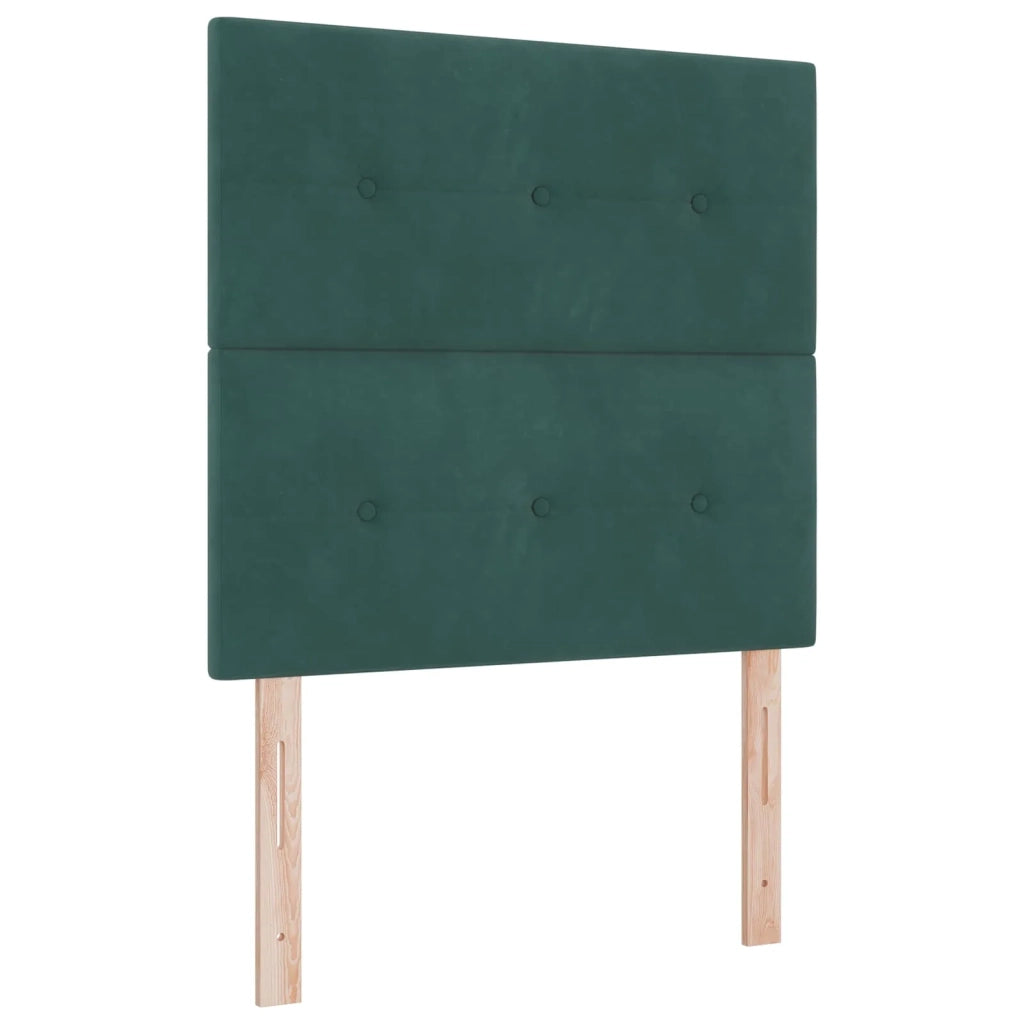 Testiera | Testata LED con strisce LED Verde 100 cm Velluto
