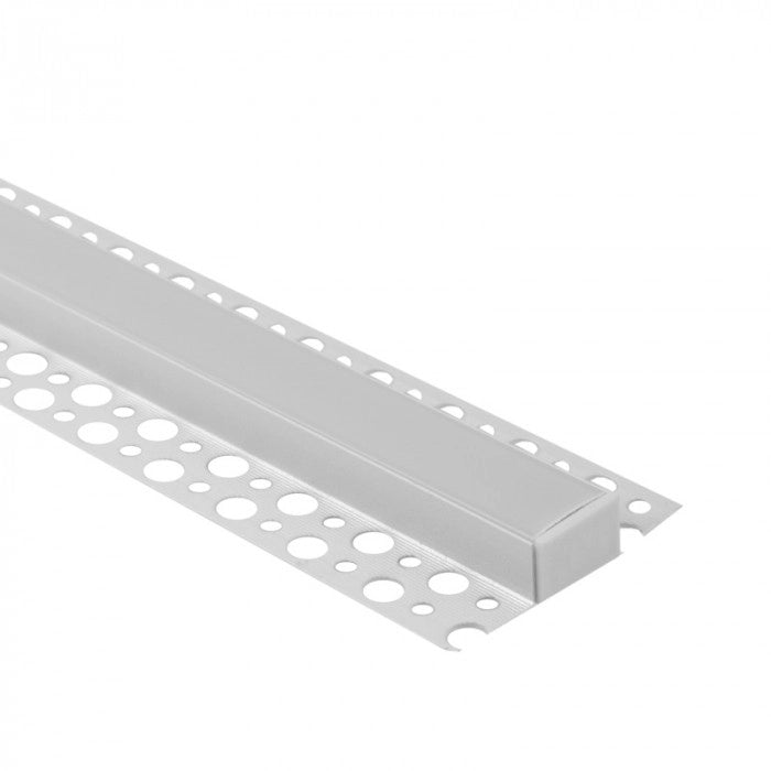 Profilo LED GNS02 da superficie bianco diffusore 2m Ecolight