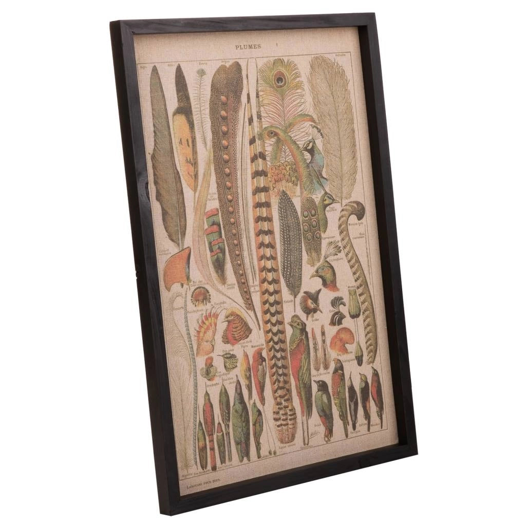 Quadro legno e stoffa 40x60x2,5h