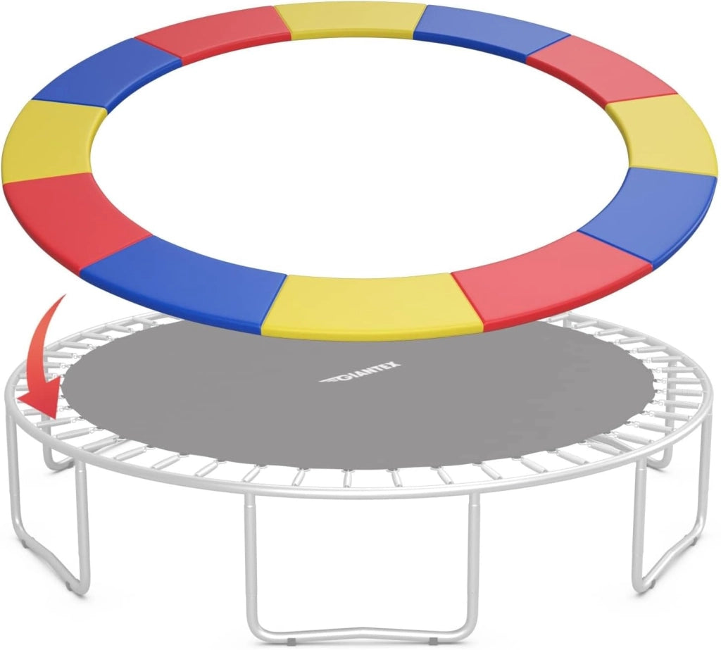 Copertura Bordo Imbottita per Trampolino, Copertura di Sicurezza Sostitutiva per Trampolino Impermeabile e Resistente allo Strappo, Accessori per Tappeto Elastico