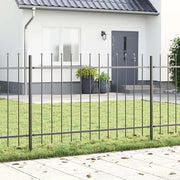 Recinzione per Giardino 6 pcs Grigio 10,2 x 1,2 m 3334111