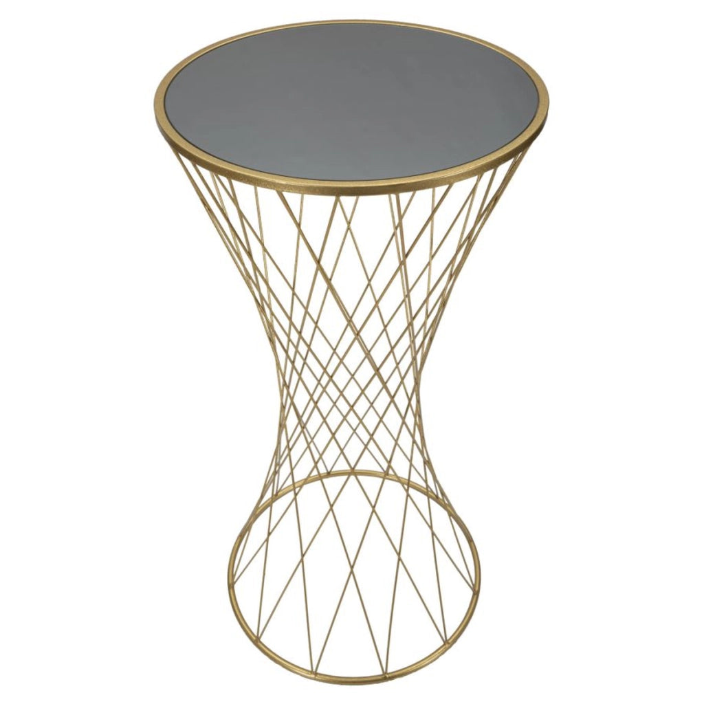 Tavolo VKH586, Oro, Metallo, 50x50x100 cm