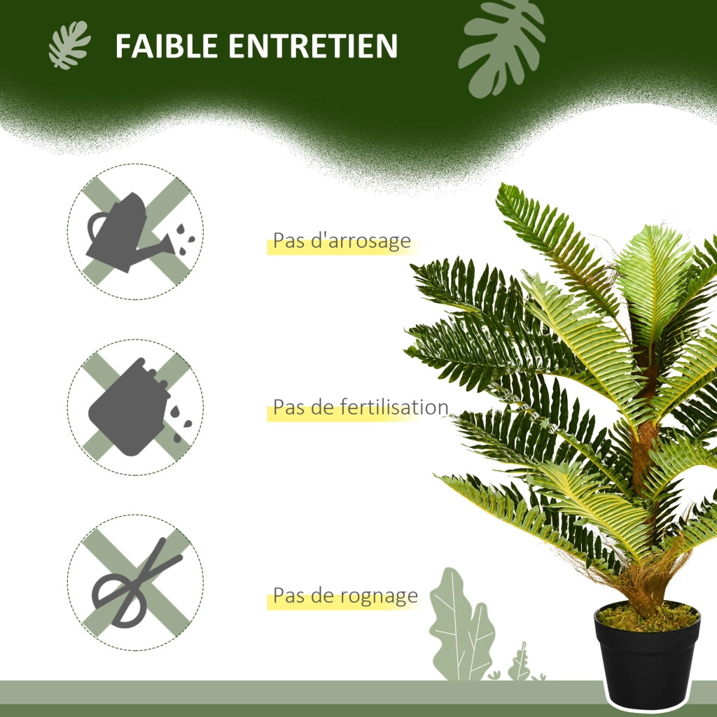 Palma artificiale ¨C zephmum ¨C verde 85 cm con vaso
