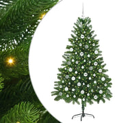 Albero di Natale con 300 LED con supporto-Luci decorative natalizie Verde 180 cm PE 521020