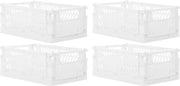 Cassa da appendiabiti pieghevole 4-foglio - 25 x 165 x 10 cm - Bianco