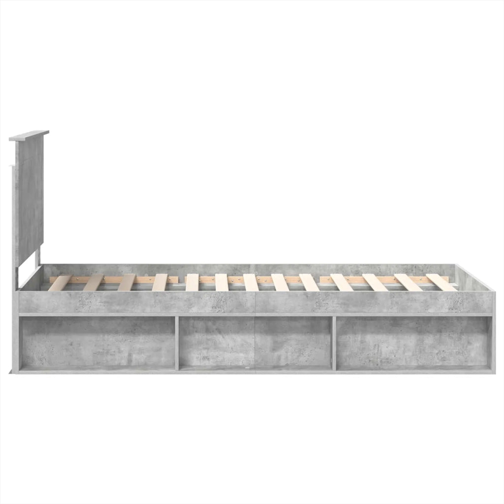 Struttura del letto-Giroletto-Rete del Letto Calcestruzzo 90 x 200 cm Pino massello 926120