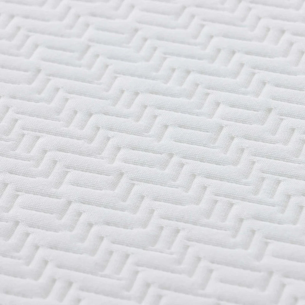 Materasso Bianco e Grigio 90 x 190 cm Tessuto Jacquard 4106325