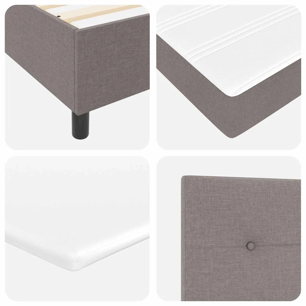 Letto a molle con materasso Talpa 90 x 200 cm Tessuto 3340547