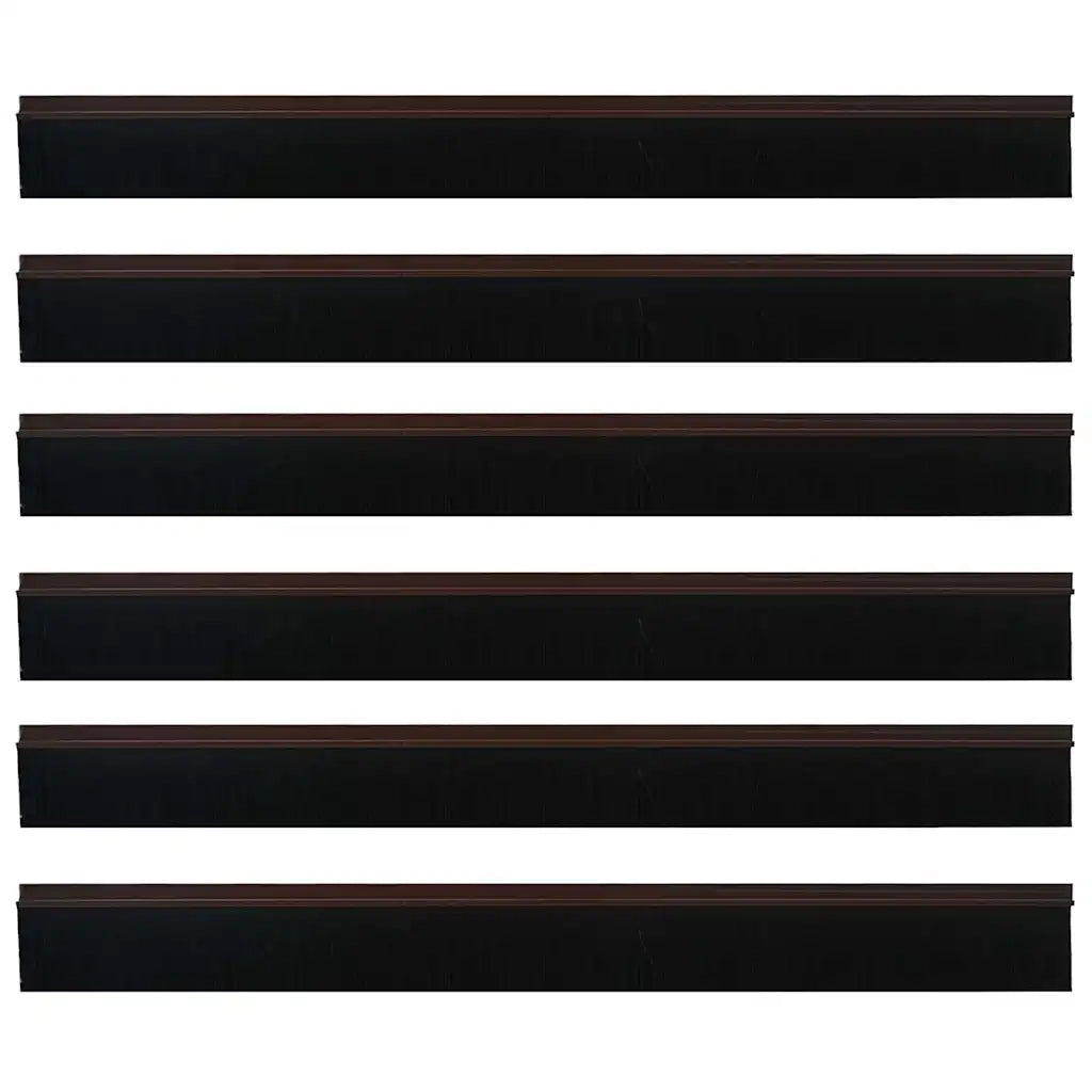 Spazzole per porte autoadesive 6 pz Marrone 100 cm CFW6112198