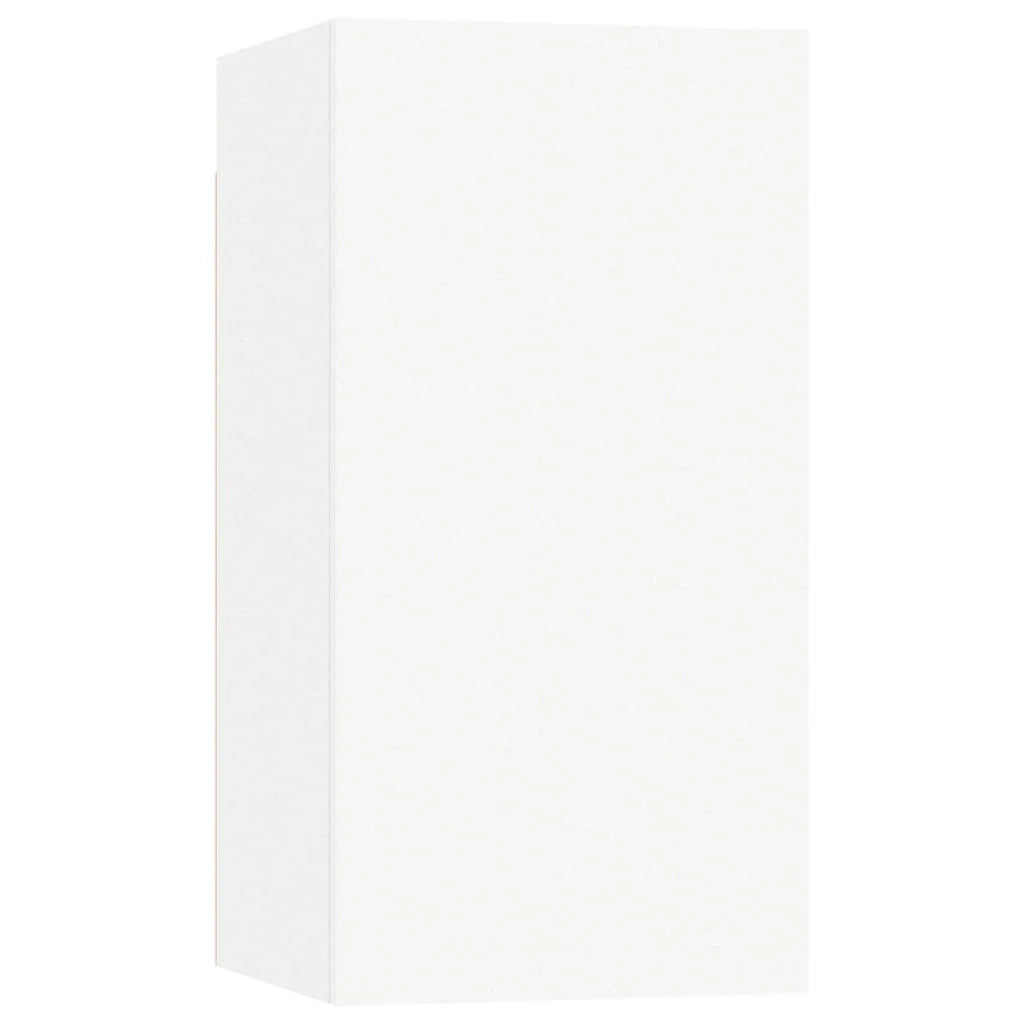 Set di mobili da 4 pezzi tra cui armadio credenza mobile TV televisore per soggiorno camera da letto salotto legno ingegnerizzato bianco 02_0024687