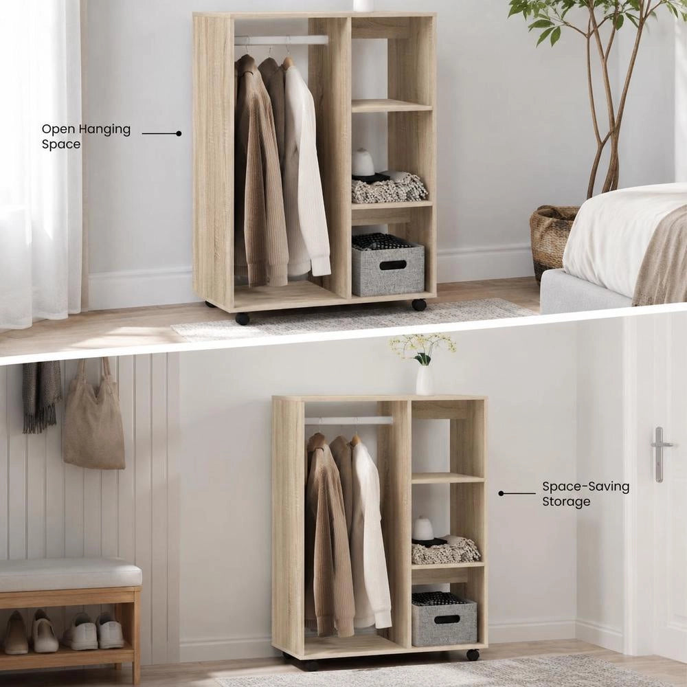 Wardrobe Sonoma Oak 80x40x110 Cm Wood-based Material