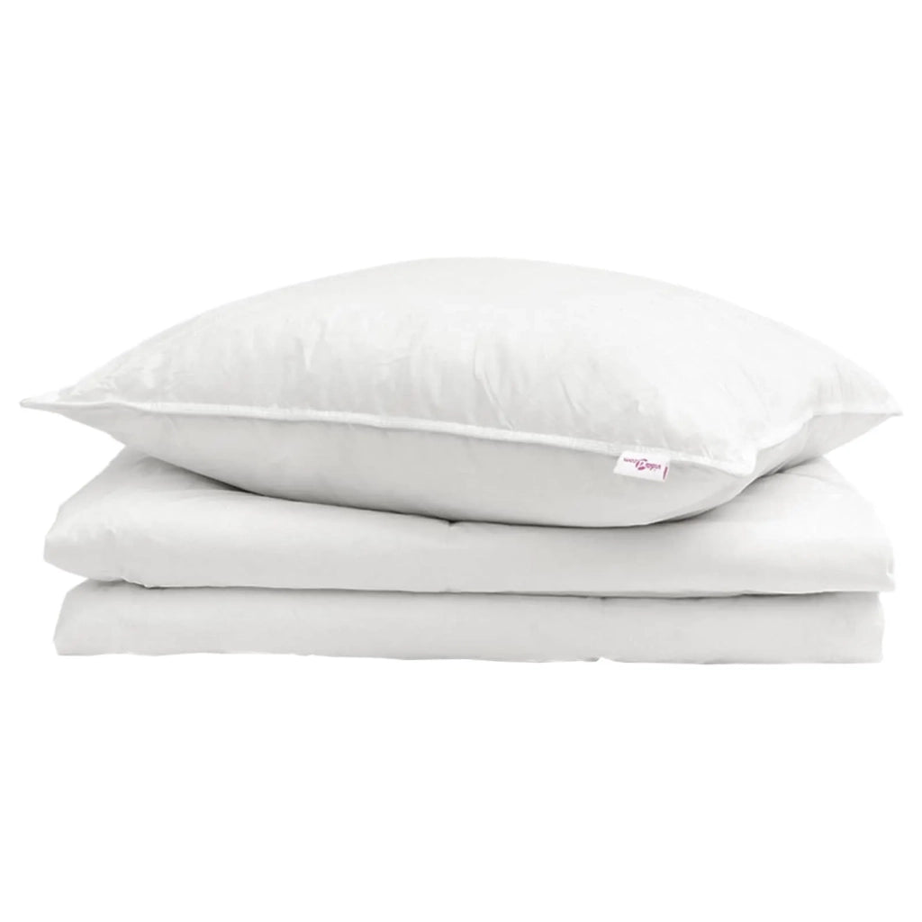 Duvet Estivo con cuscino 2 pcs Bianco Piuma d'anatra 3376217