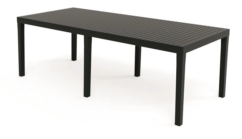 MAURY'S TAVOLO INDO DA ESTERNO 220X90XH72 IN COLORE ANTRACITE