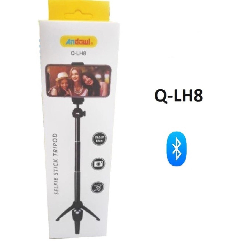 Trade Shop - Treppiedi Per Selfie Stick Per Cellulare Telecamera Controller Bluetooth Q-lh8 -