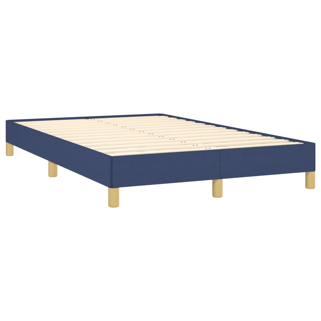 Letto matrimoniale | Letto per adulti | Giroletto senza Materasso Blu 120x190 cm in Tessuto