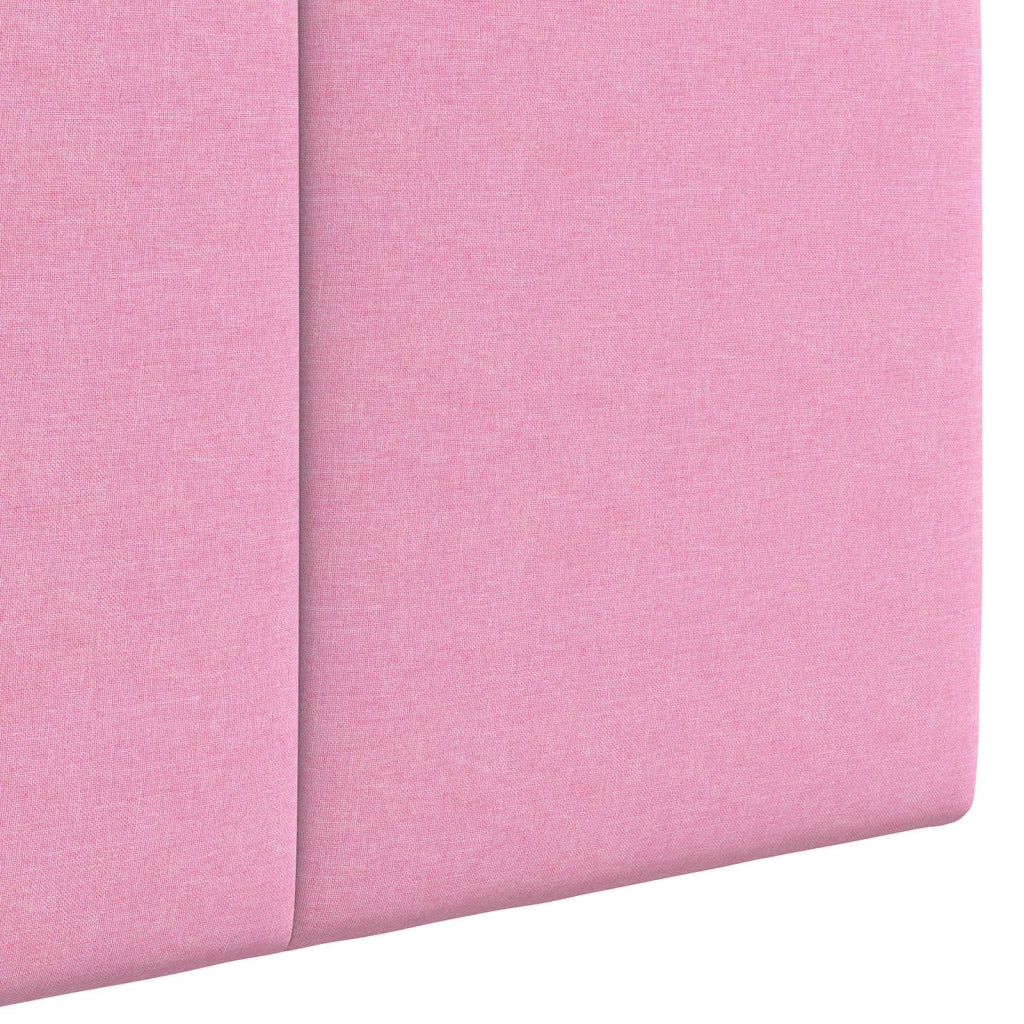 Testiera | Testata sospesa Con luce LED Rosa Tessuto