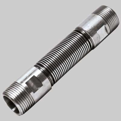 GIUNTO ANTIVIBRANTE MM IN AISI 321  1/2  L 145 mm     MADE IN ITALY